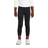 Lands' End Child School Uniform Girls Plus Tough Cotton Capri Leggings