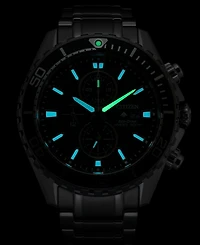 Citizen Eco-Drive Men's Chronograph Promaster Dive Stainless Steel Bracelet Watch 45mm