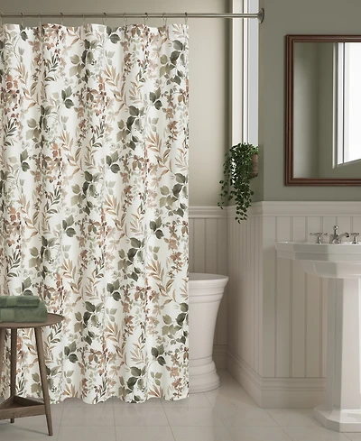 Royal Court Evergreen Shower Curtain, 72" x 72"