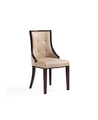 Manhattan Comfort Fifth Avenue 2-Piece Leatherette Upholstered Dining Chair Set