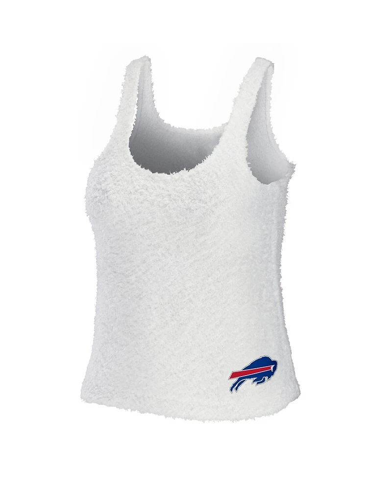 Women's Wear by Erin Andrews Cream Buffalo Bills Plus Cozy Scoop Neck Tank Top and Pants Set