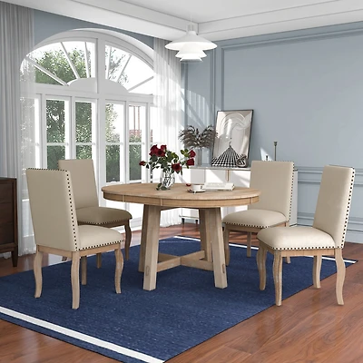 Streamdale 5-Piece Extendable Farmhouse Dining Set