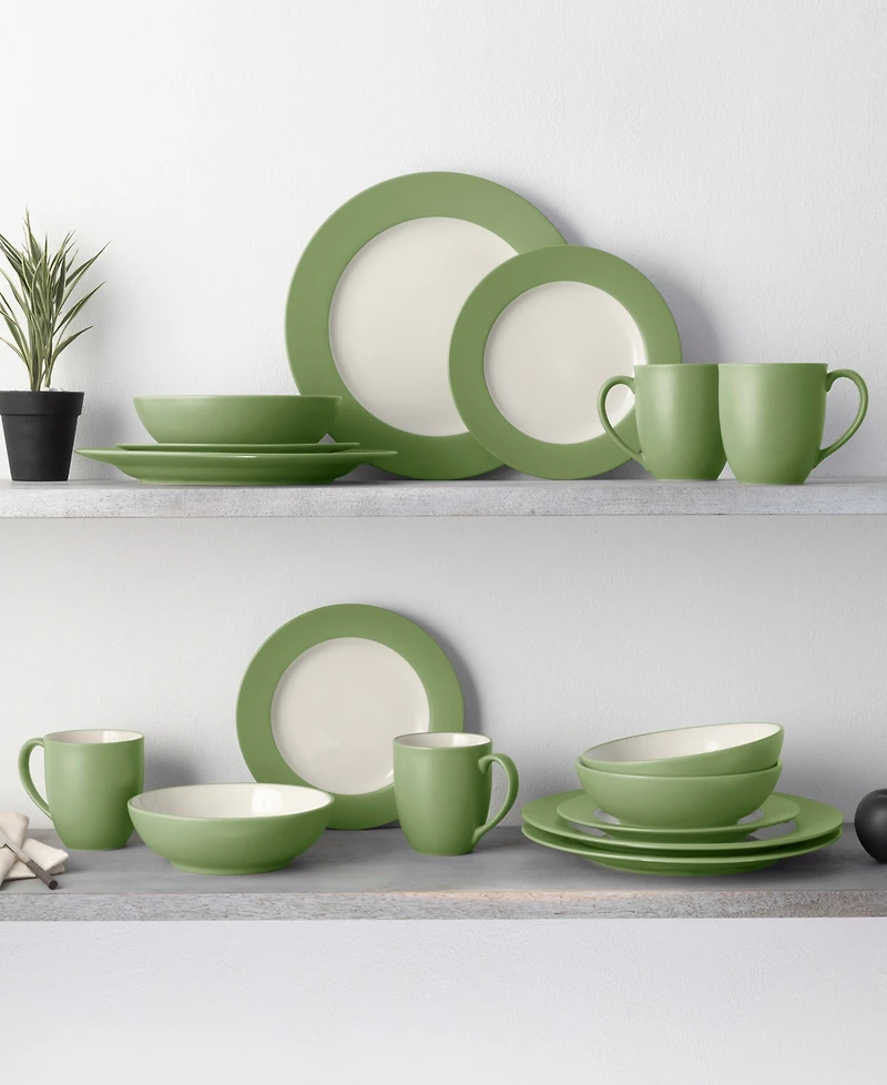 Noritake Colorwave Rim 16-Pc. Dinnerware Set, Service for 4