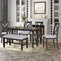 Streamdale 6-Piece Foldable Dining Set