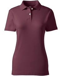 Lands' End Women's Short Sleeve Feminine Fit Interlock Polo Shirt