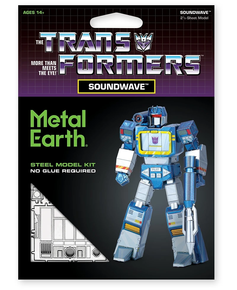 Fascinations Metal Earth 3D Metal Model Kit Transformers Color Soundwave