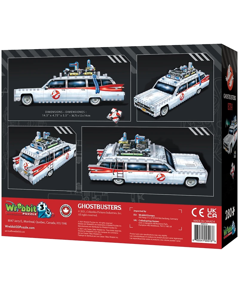 Wrebbit Ghostbusters Ecto-1 3D Puzzle, 280 Pieces