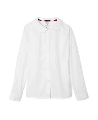 French Toast Toddler Girls Long Sleeve Modern Peter Pan Collar Blouse