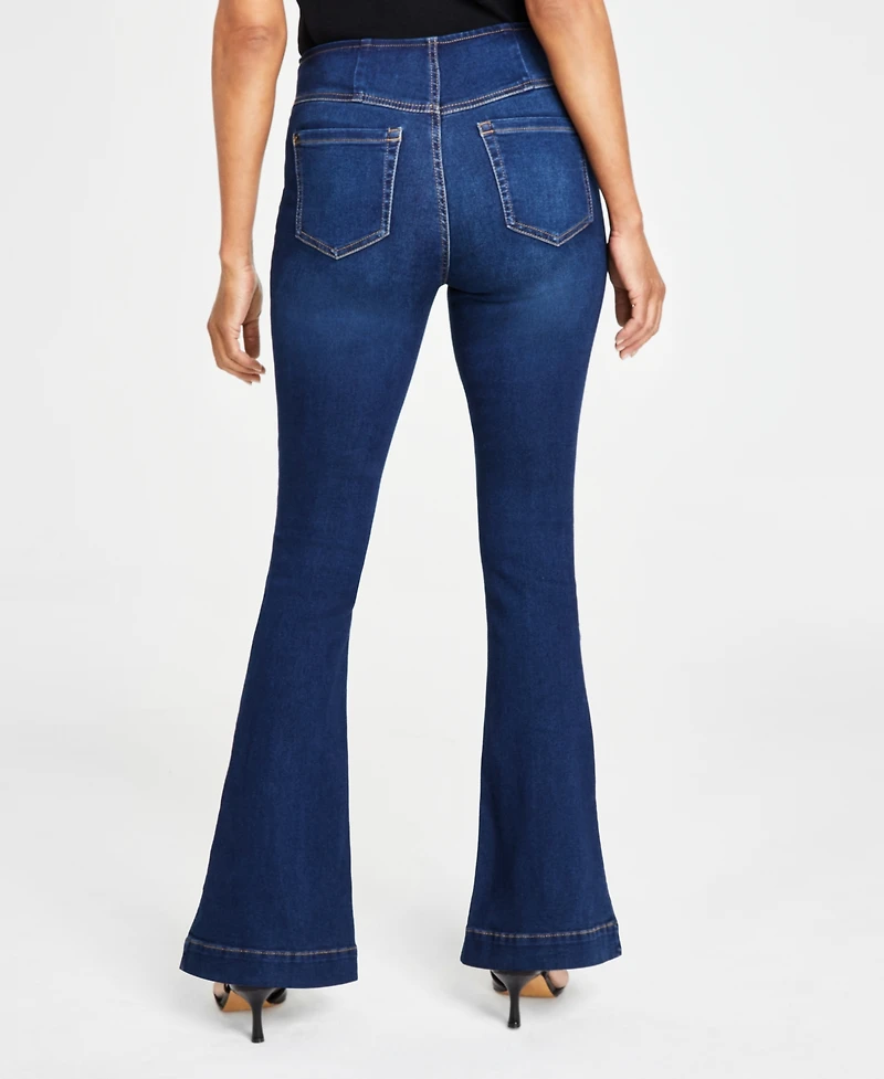 I.n.c. International Concepts Women's High Rise Pull-On Flare Jeans, Created for Macy's