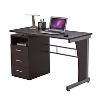Streamdale Computer Desk With Ample Storage, Chocolate