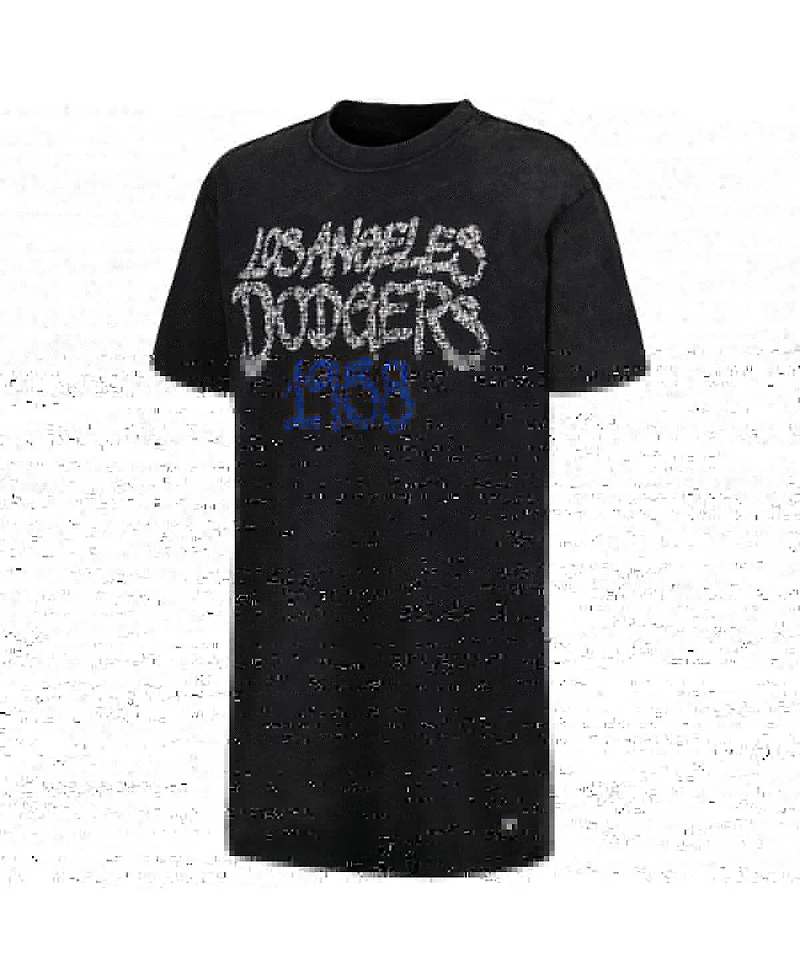 Women's The Wild Collective Black Los Angeles Dodgers T-shirt Dress