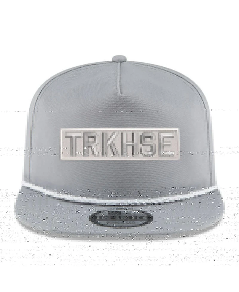Men's New Era Gray Trackhouse Racing Golfer Snapback Adjustable Hat