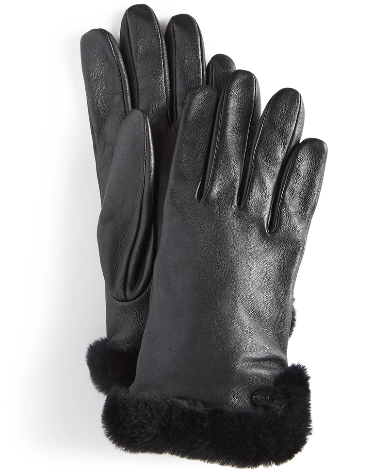 Ugg Women's Tech-Compatible Shearling Leather Gloves