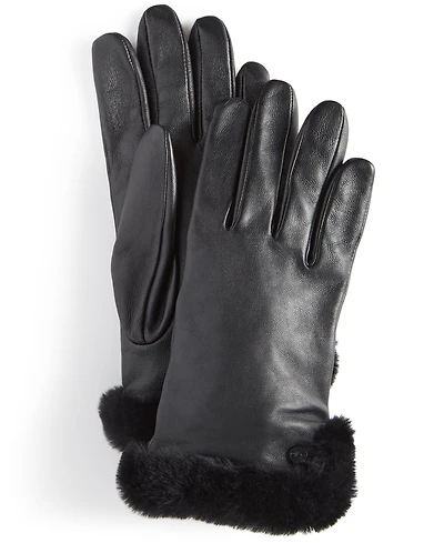 Ugg Women's Tech-Compatible Shearling Leather Gloves