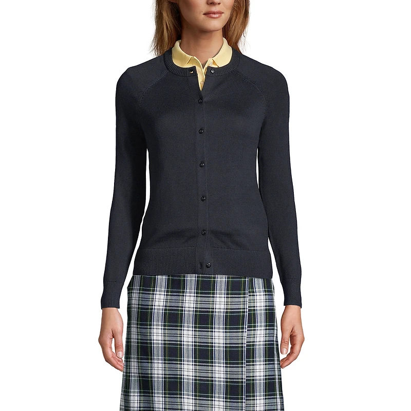 Lands' End Women's Cotton Modal Cardigan Sweater
