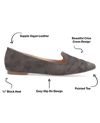 Journee Collection Women's Mindee Pointed Toe Flats