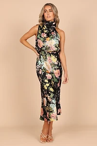 Petal and Pup Womens Anabelle Halter Neck Maxi Dress