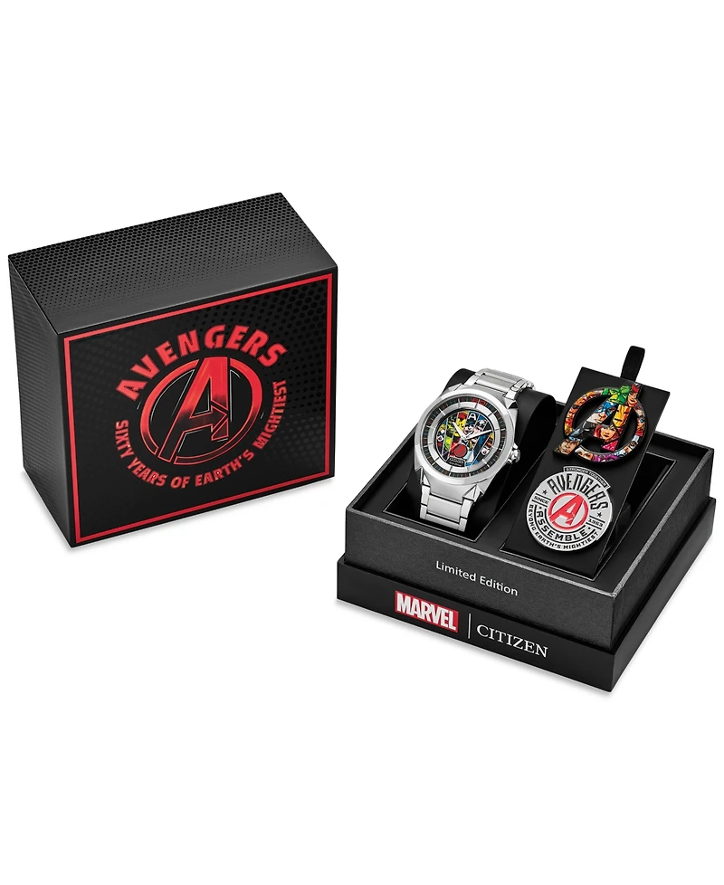 Citizen Eco-Drive Men's Marvel Classic Avengers Stainless Steel Bracelet Watch 43mm