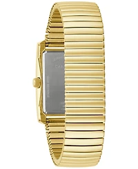 Caravelle designed by Bulova Men's Dress Gold-Tone Stainless Steel Expansion Bracelet Watch 30mm