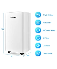 Pints 1500 Sq. Ft Portable Dehumidifier For Medium To Large Spaces