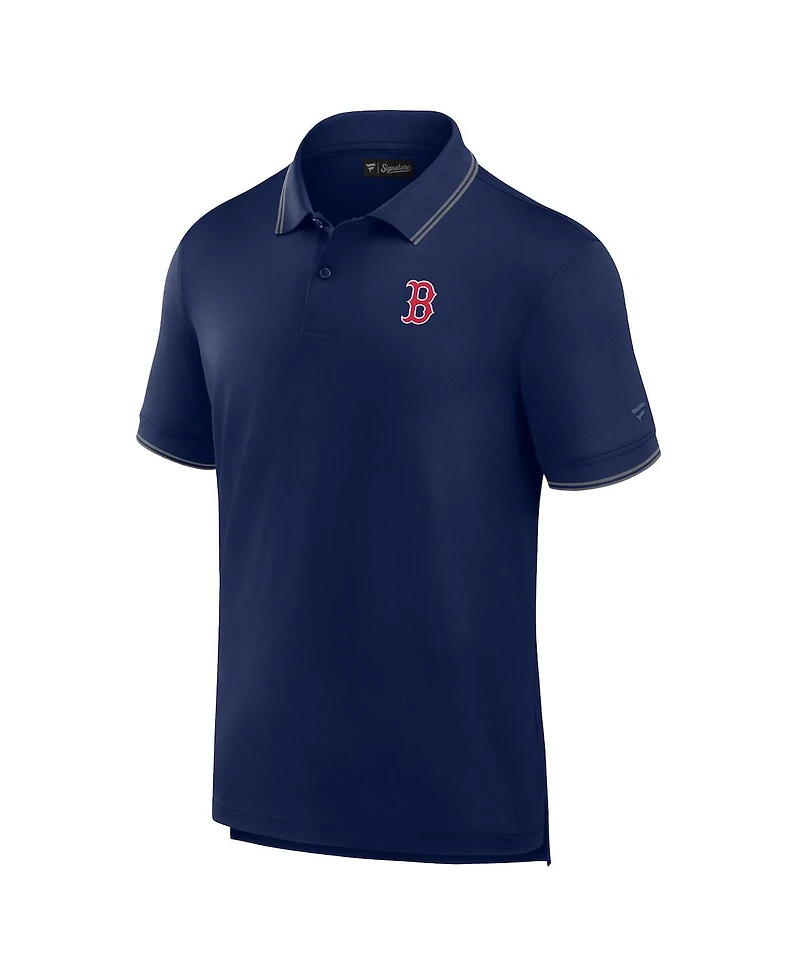 Men's Fanatics Signature Navy Boston Red Sox Pique Polo Shirt