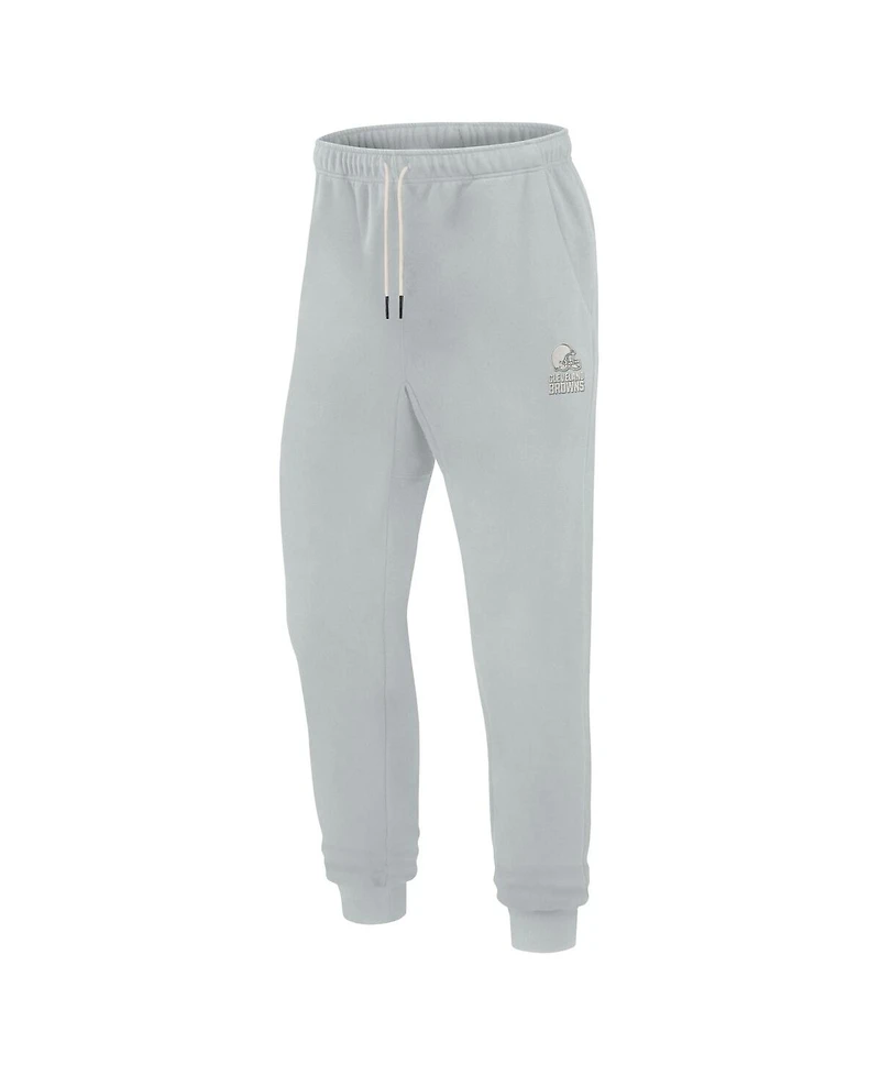 Men's and Women's Fanatics Signature Gray Cleveland Browns Super Soft Fleece Jogger