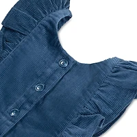 Hope & Henry Toddler Girls Short Sleeve Ruffle Jumper