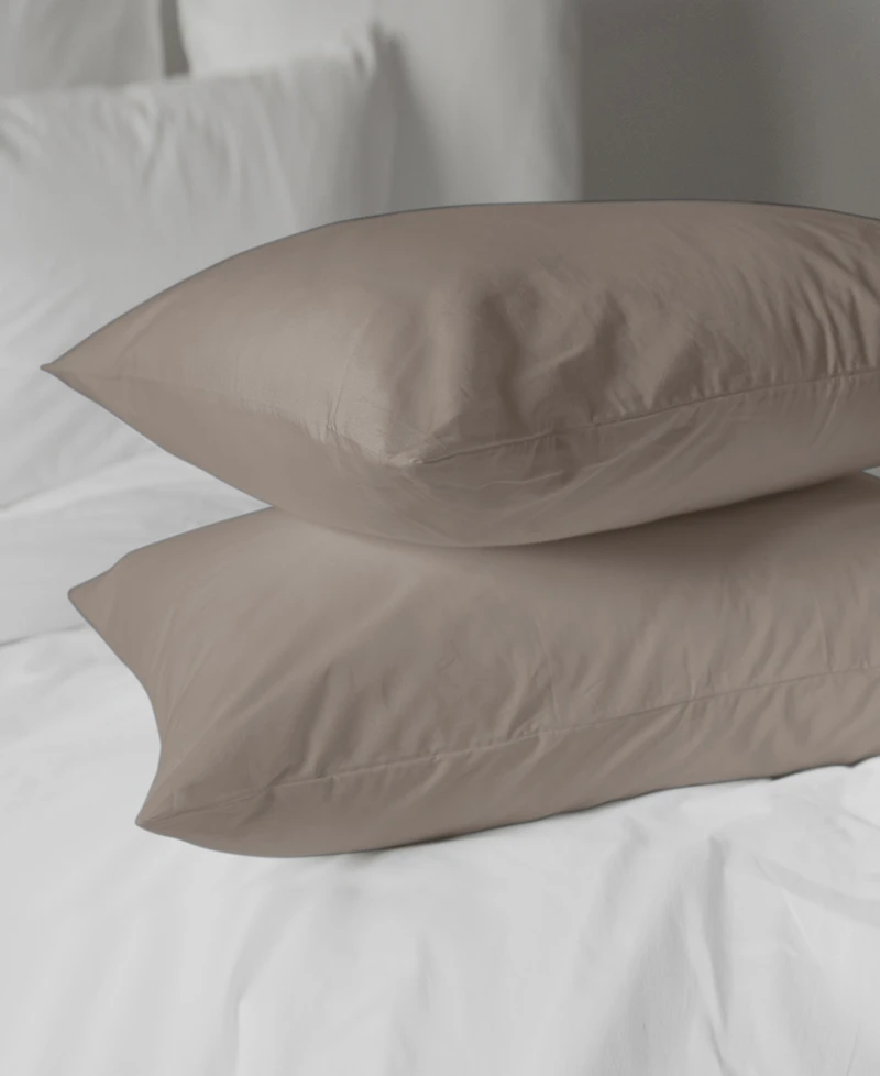 Pillow Guy Classic Cool & Crisp Cotton Percale Pillowcase Pair, King