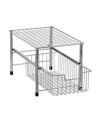 Household Essentials Single Basket Sliding Cabinet Organizer