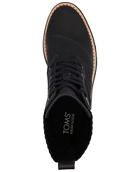 Toms Women's Ionie Lace-Up Lug Sole Combat Boots