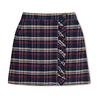 Hope & Henry Toddler Girls Flannel Pull-On Ruffle Skirt