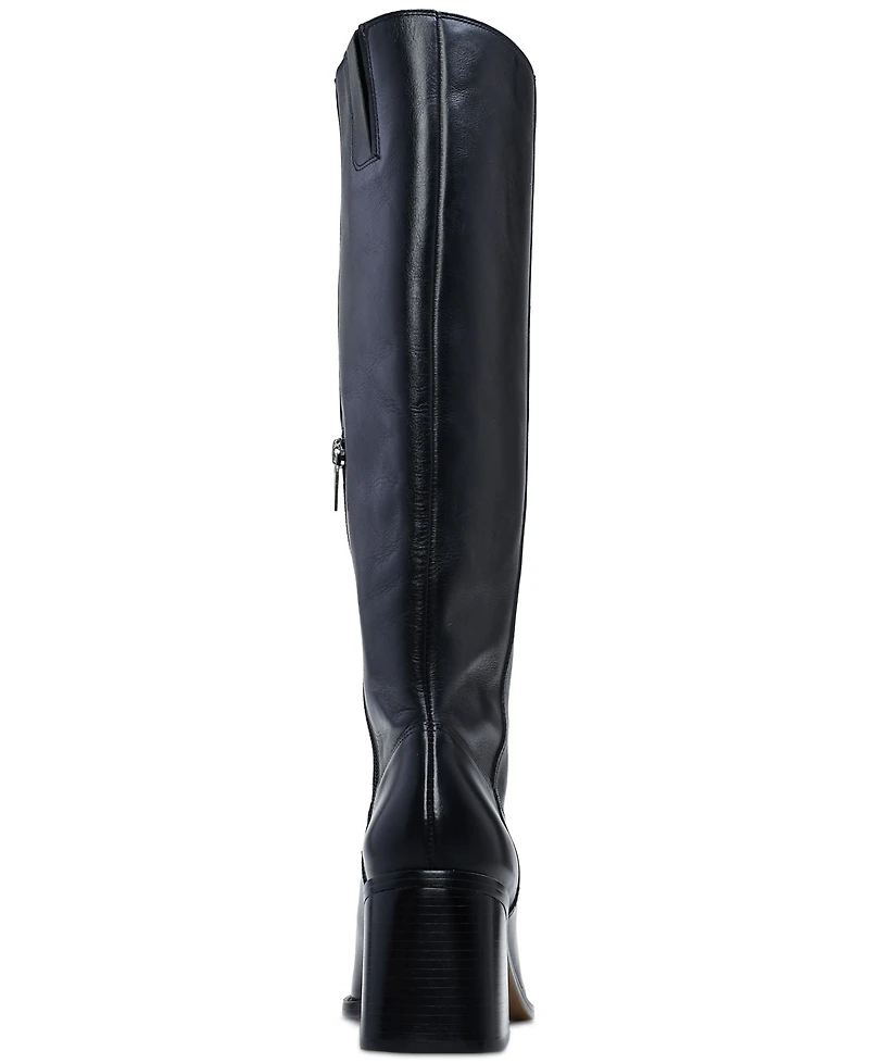 Vince Camuto Women's Sangeti Snip-Toe Block-Heel Knee-High Boots