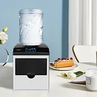2-in-1 Stainless Steel Countertop Ice Maker Water Dispenser 48Lbs/24H w/ Scoop