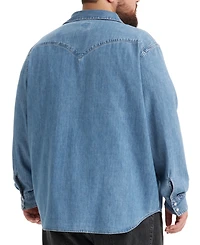 Levi's Men's Big & Tall Classic Western Long Sleeve Denim Shirt