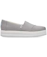 Toms Women's Alpargata Canvas Slip-On Midform Flats