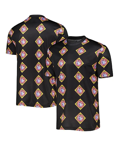 Men's Stitches Black Negro League Baseball Sublimated Jersey