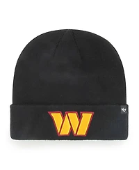 Men's '47 Brand Black Washington Commanders Secondary Cuffed Knit Hat