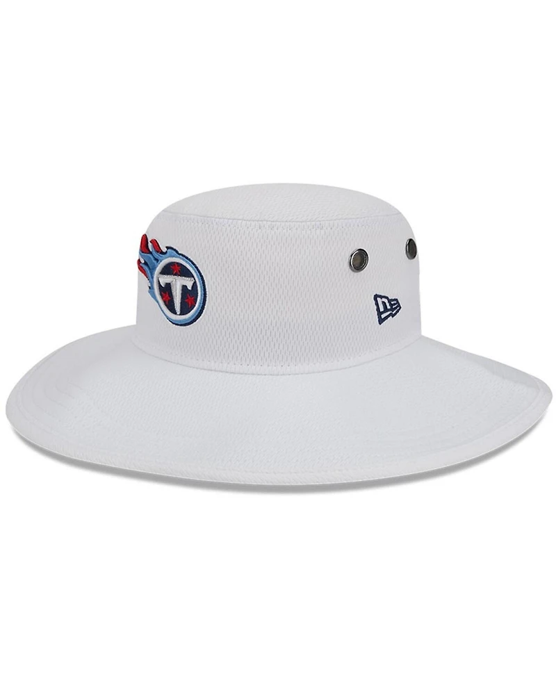 Men's New Era White Tennessee Titans 2023 Nfl Training Camp Panama Bucket Hat