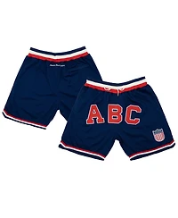 Men's Rings & Crwns Navy Atlanta Black Crackers Replica Mesh Shorts