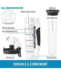 Zulay Kitchen Portable Water Bottle with Fruit Infuser