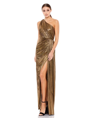 Mac Duggal Women's One Shoulder Draped Gown