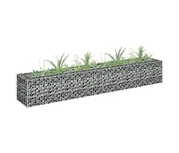 Gabion Raised Bed Galvanized Steel 70.9"x11.8"x11.8"
