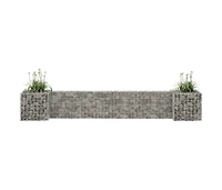 H-Shaped Gabion Planter Steel Wire 102.4"x15.7"x15.7"