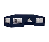 Professional Party Tent with Side Walls 13.1'x29.5' Blue 0.3 oz/ft²
