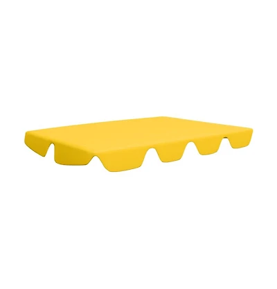 vidaXL Replacement Canopy for Garden Swing Yellow 74"/66.1"x57.1"/43.3"