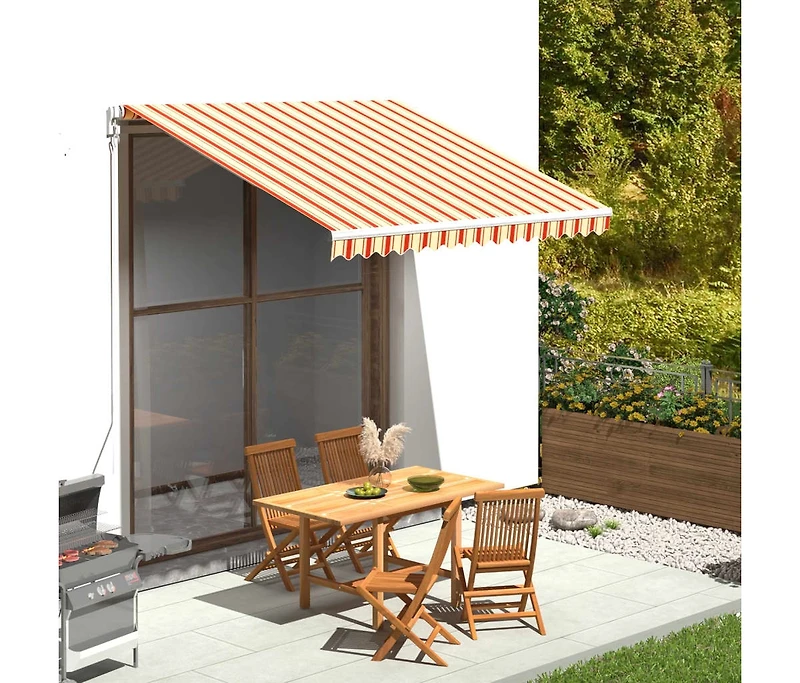 Replacement Fabric for Awning Yellow and Orange 9.8'x8.2'