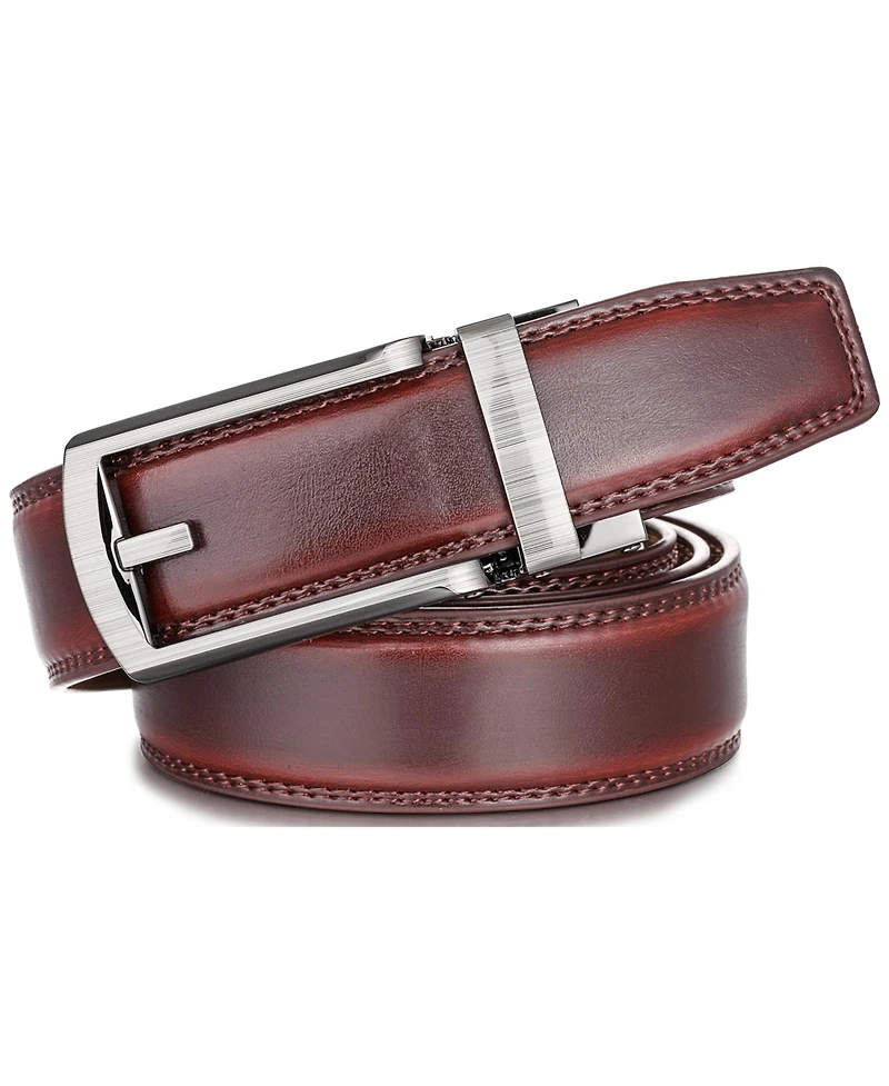 Mio Marino Men's Bristle Leather Linxx Ratchet Belt