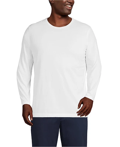 Lands' End Big & Tall Long Sleeve Supima Tee