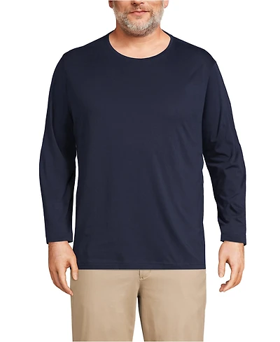 Lands' End Big & Tall Long Sleeve Supima Tee