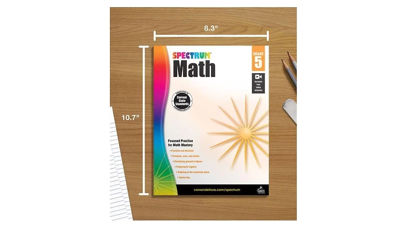 Spectrum Math Workbook, Grade 5 by Spectrum Compiler